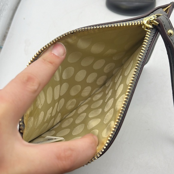 Kate Spade Wristlet Clutch Wallet Flat Thin Slim Gray Money Card Phone Holder - Picture 9 of 15
